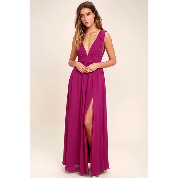 Magenta Maxi Dress - Picture 3 of 5